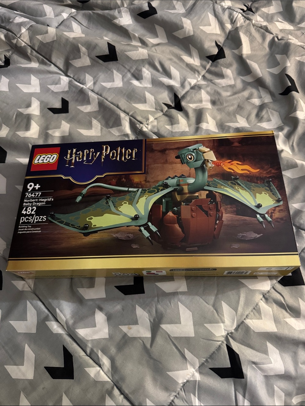Lego Harry Potter Dragon Build Set - Green and Brown
